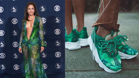 versace chain reaction j-lo jungle sneakers|Sneakers, Jennifer Lopez and That Grammys Dress. How JLo’s .